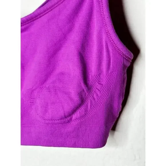 Fabletics Purple Sports Bra Strap Size XXXS 3XS Sports No pads - Picture 6 of 7